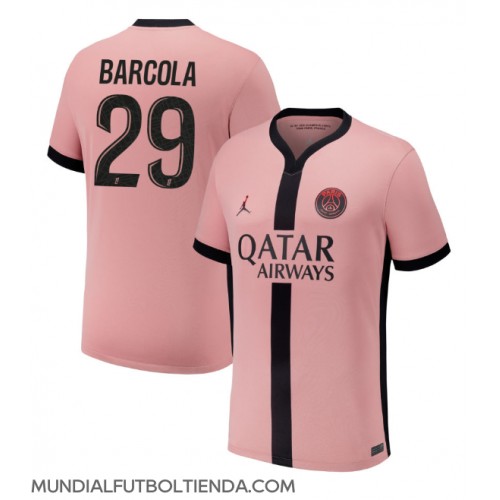 Camiseta Paris Saint-Germain Bradley Barcola #29 Tercera Equipación Replica 2024-25 mangas cortas